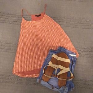 Polka Dot Orange Tank